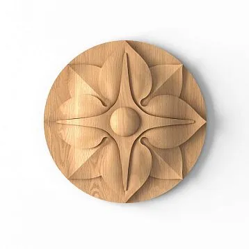 Wooden rose fixture R-004