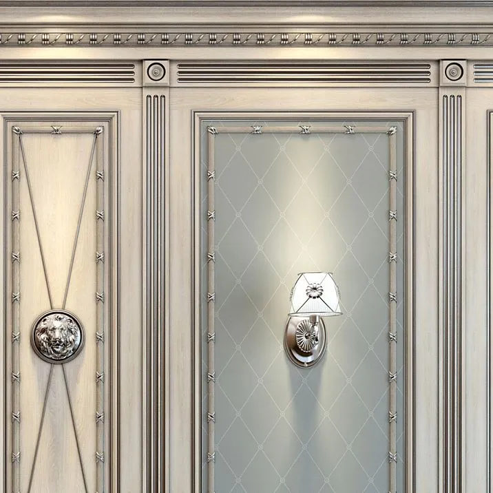 Interior photo of Carved Rosette R-012 mounted on a wall