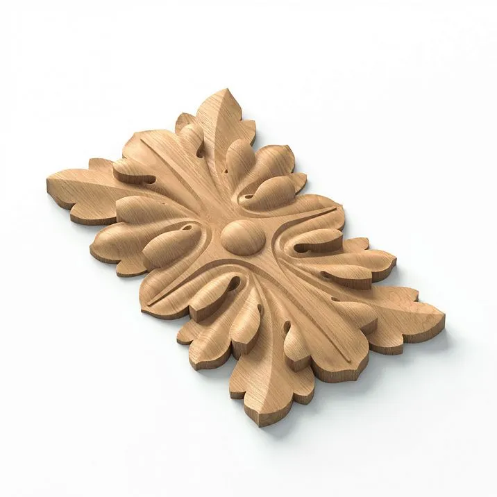 Carved Rosette for Staircase Posts R-020