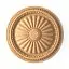 Wooden ceiling rosette R-023 (A=400 B=400 C=53 mm) (Beech, Prestige)