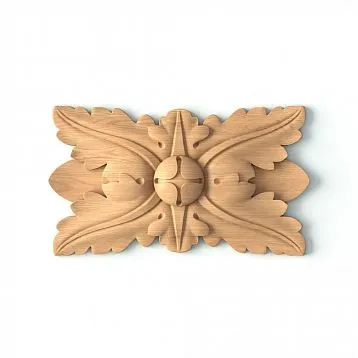 Carved Rosette R-031 from Natural Oak
