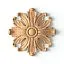 Wooden rose R-046 (A=200 B=200 C=25 mm) (Oak, Prestige)