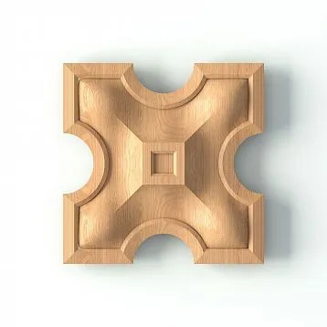 Carved Rosette R-065 on Door Panel