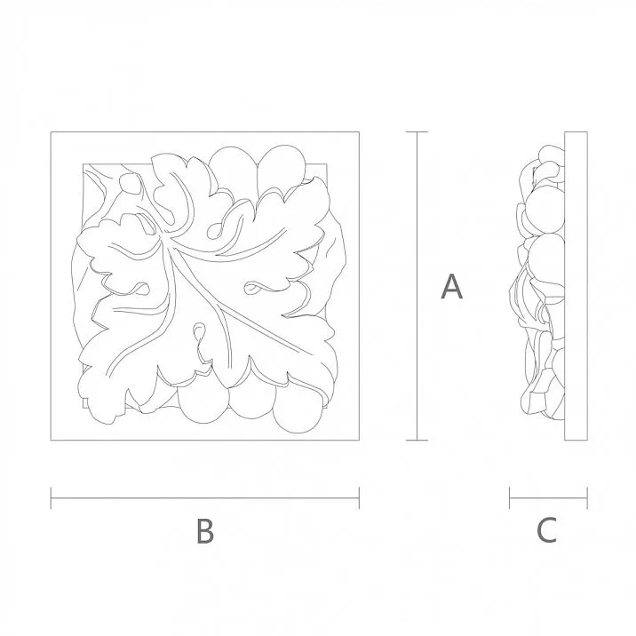 Architectural Element Socket R-067L Drawing