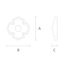 Carved Rose R-039 in Interior Drawing