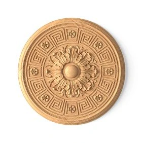 Wooden ceiling rosette R-050