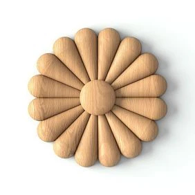 Wooden rose R-059