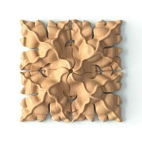 Wooden rose R-064