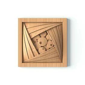 Wooden rose R-066