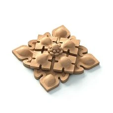 Carved Rosette on Wooden Furniture R-075