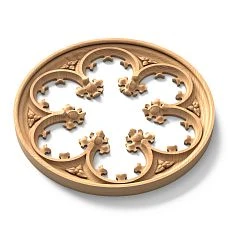Carved Rosette R-076 in Interior Composition