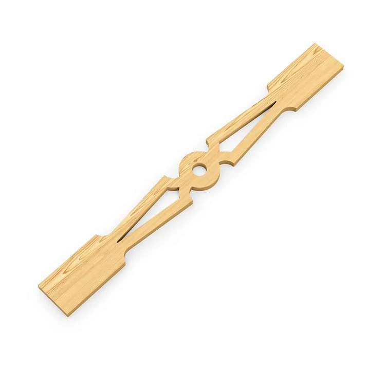 Flat balusters made of wood