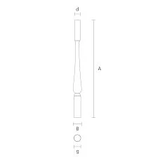 Staircase detail L-120 &mdash; beauty and safety of the staircase, drawing