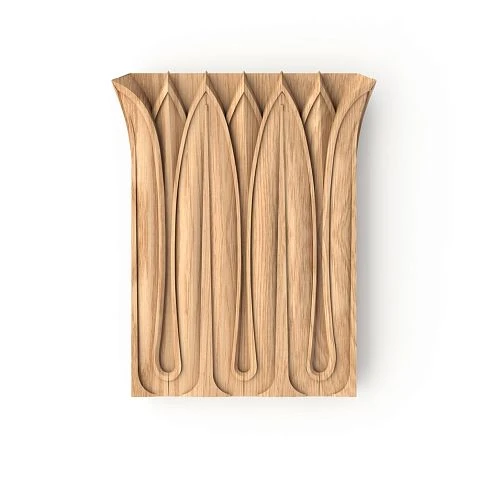 Wooden capital KL-007