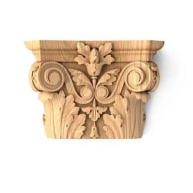 Wooden capital KL-014.02 for pilasters PLM