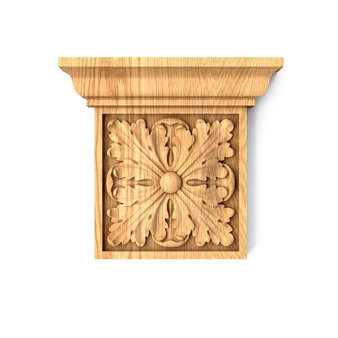 Wooden capital KL-032