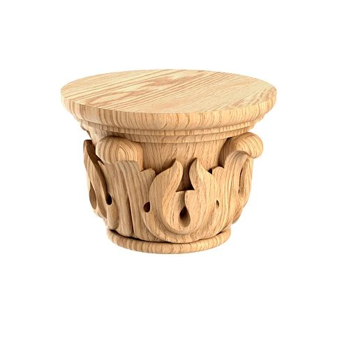 Wooden capital KL-050