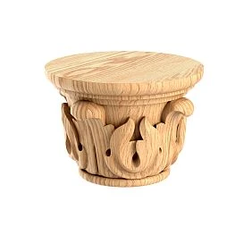 Wooden capital KL-050