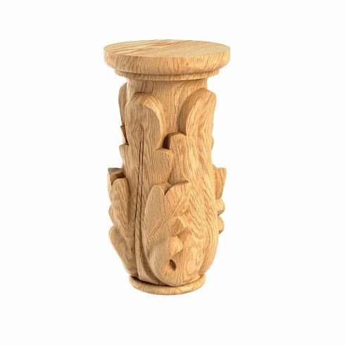 Wooden capital KL-052