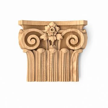 Wooden capital KL-057