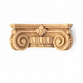 Wooden capital KL-059