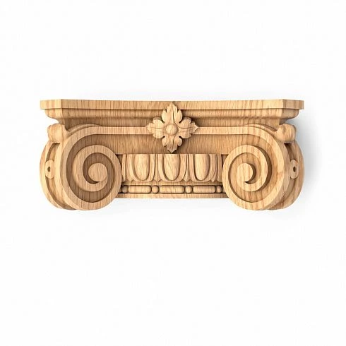 Wooden capital KL-059