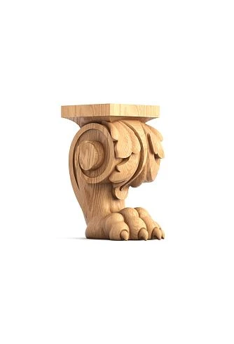 Carved furniture leg MN-006