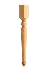 Turned wooden leg for furniture MN-029 for console