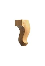 Carved furniture leg MN-078 made of solid beech and oak for sofa
