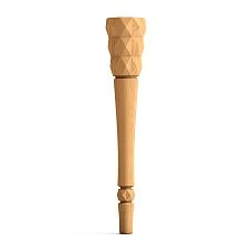 Carved wooden legs for stools, benches