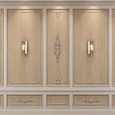 Decorative element MLD-4-2.1 in the design of a classic wall panel