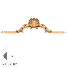 Carved inlay N.VRS-001-1 from oak &ndash; decorative element for furniture and walls