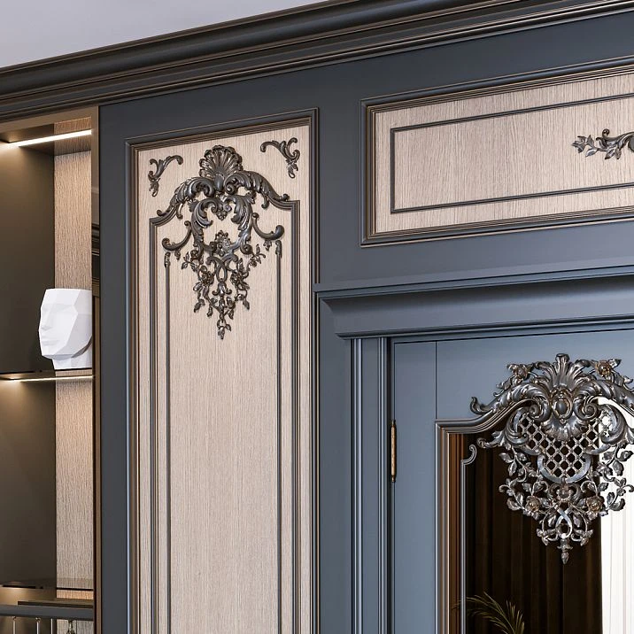 Carved overlay N.VRS-002-4R &ndash; classic design for interior