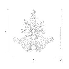 NPU.VRS-002 molding &mdash; decorative ornament for doors, furniture and walls photo