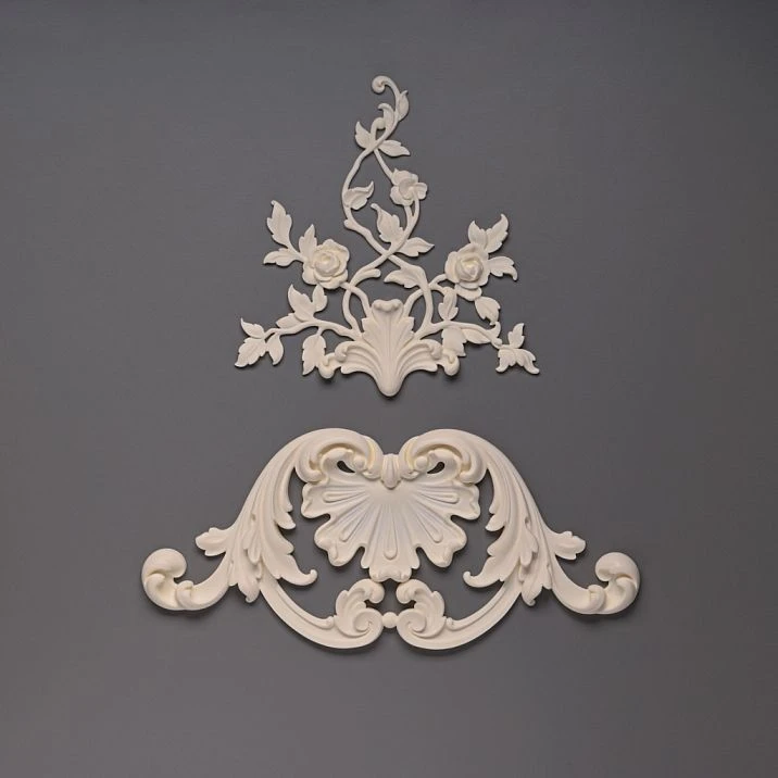 Polyurethane decoration set NPU.VRS-002 composition on the scheme