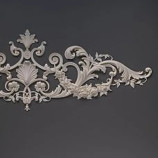 Decorative overlay NPU.VRS-006 made of polyurethane - classic pattern for interior