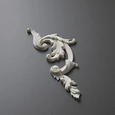 Carved overlay NPU-022L made of polyurethane, 80x210x11 mm Stavros. Molding for facades, furniture for painting, moisture-resistant