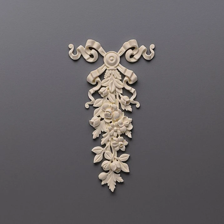 Carved overlay NPU-042 made of polyurethane - a decorative element for interior