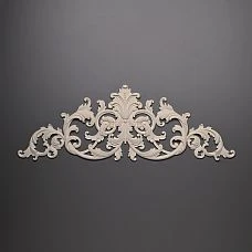 Elegant floral polyurethane molding for facade decoration photo