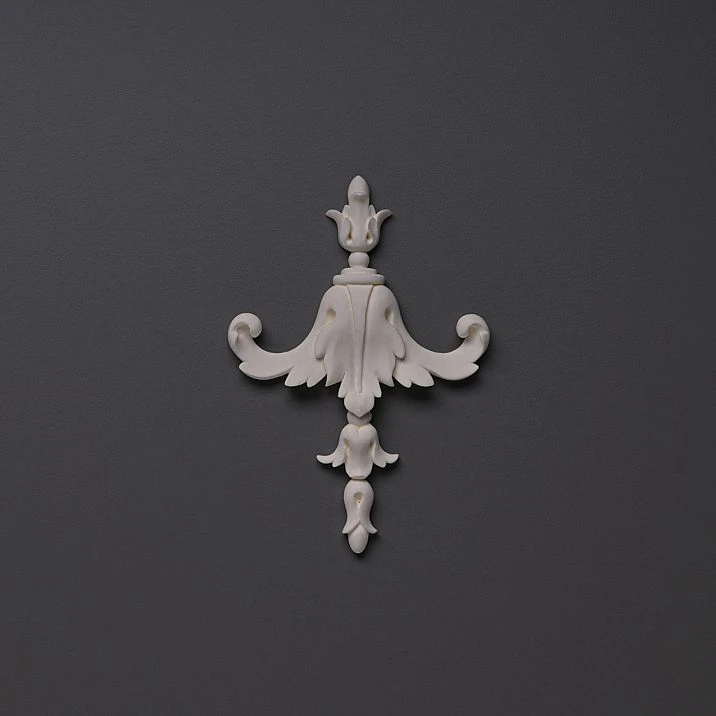 Carved overlay NPU-113 made of polyurethane - a decorative element for interior
