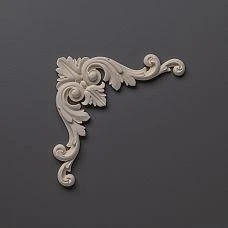 NPU-133 polyurethane carved overlay - molded decor for interior decoration