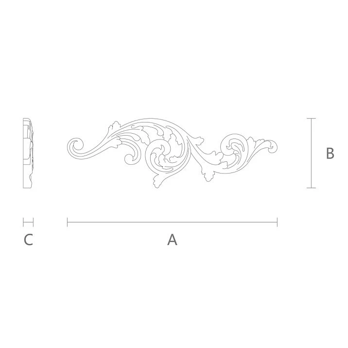 Decorative Appliques NPU-158R for ceiling drawing