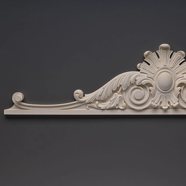 Carved overlay NPU-173 made of polyurethane - a decorative element for walls and furniture
