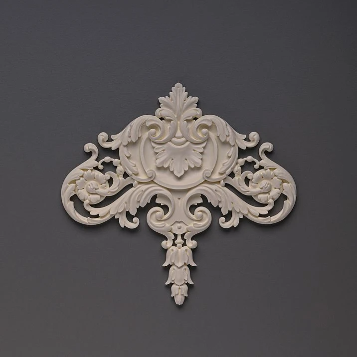 Carved polyurethane overlay NPU-191 - a decorative element for walls and furniture