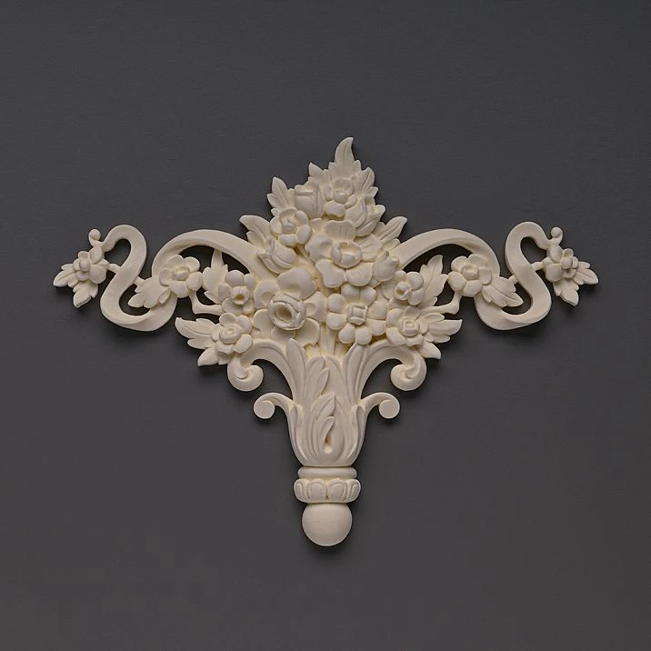 NPU-193 polyurethane carved overlay - a decorative element for walls and furniture