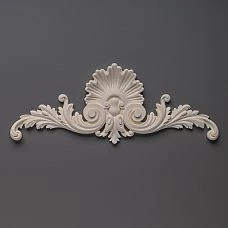 Carved polyurethane overlay NPU-204 - a decorative element for walls and furniture