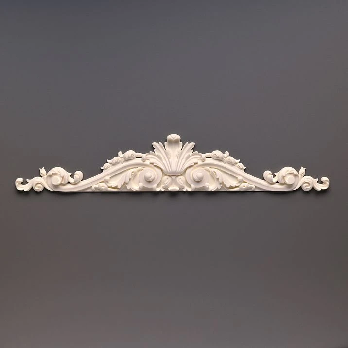 Carved overlay NPU-217 600x109x23 mm polyurethane Stavros above doors. 'Crown' for openings, fireplaces, facades