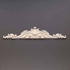 Carved overlay NPU-217 600x109x23 mm polyurethane Stavros above doors. 'Crown' for openings, fireplaces, facades