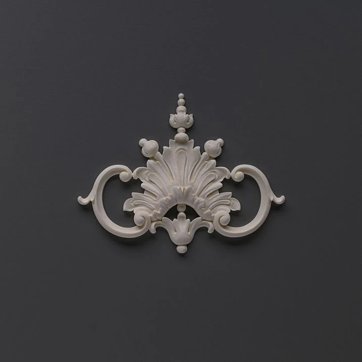 Carved polyurethane overlay NPU-244 - a decorative element for walls and furniture