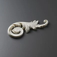 NPU-247R right carved polyurethane molding with scrolls, 3D ornament for furniture, doors and walls, paintable